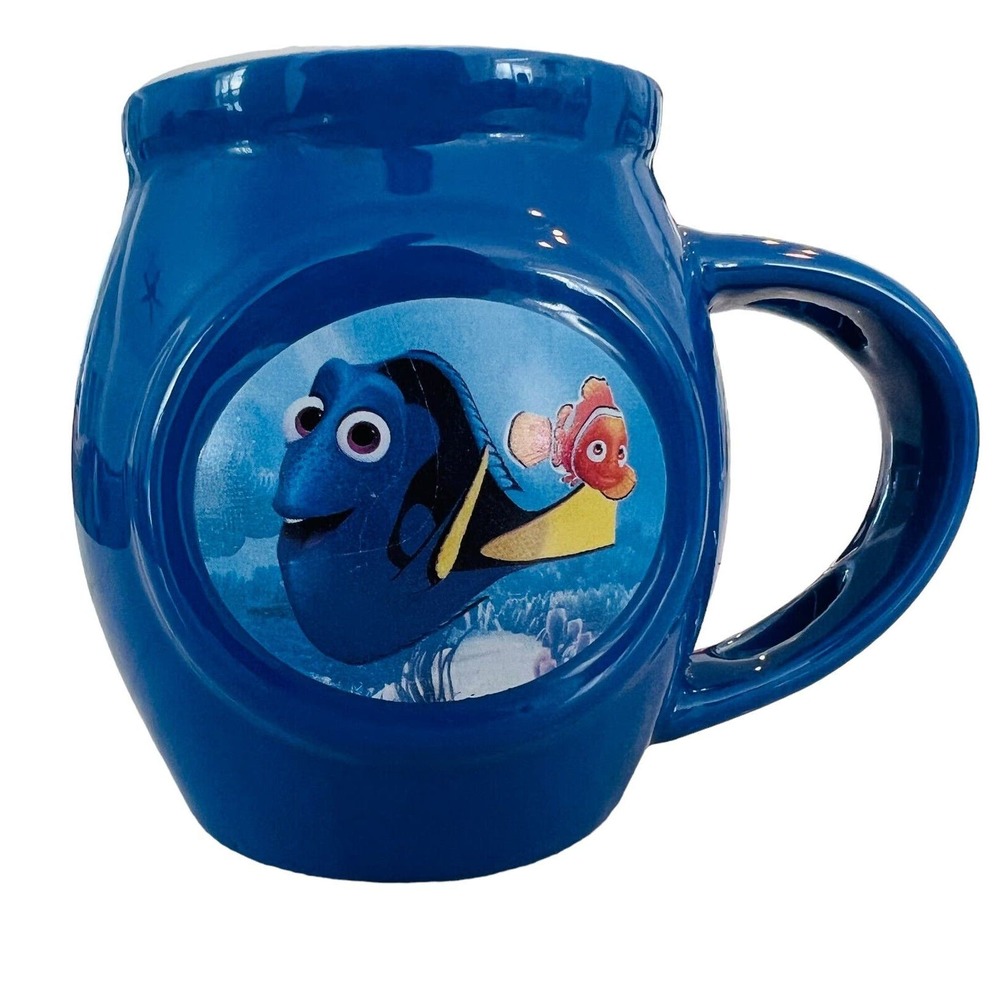Disney Store Pixar Finding Nemo Dory Coffee Mug Cup Ceramic Blue